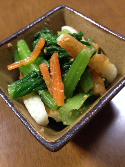 とっても美味しかったです♬
色鮮やかな和え物は食卓が華やぎますね♬
胡麻和えって本当に美味しくて好きです^ ^
ごちそうさま♪