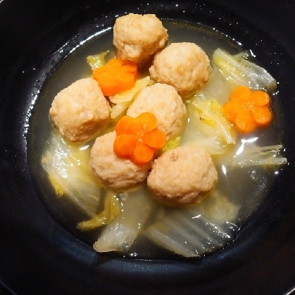 白菜たっぷり肉団子蒸し煮