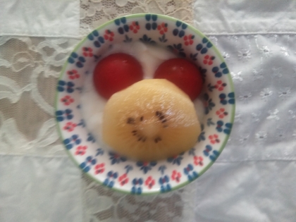 ミニトマトスイカヨーグルト