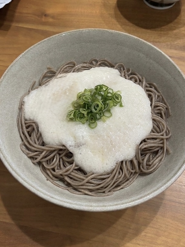 冷たいとろろ蕎麦