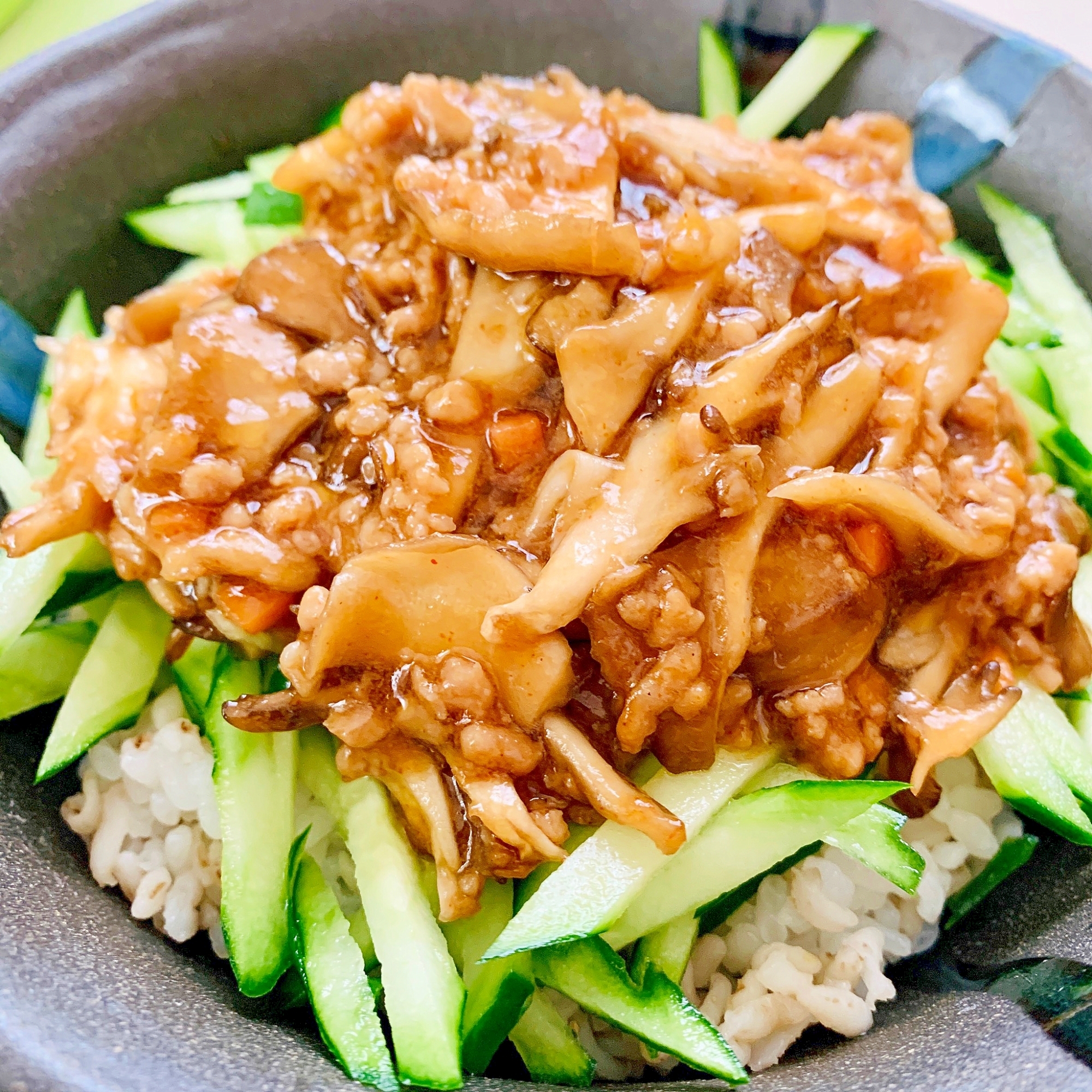 時短☆豚ひき肉のコチュジャンそばろ丼☆