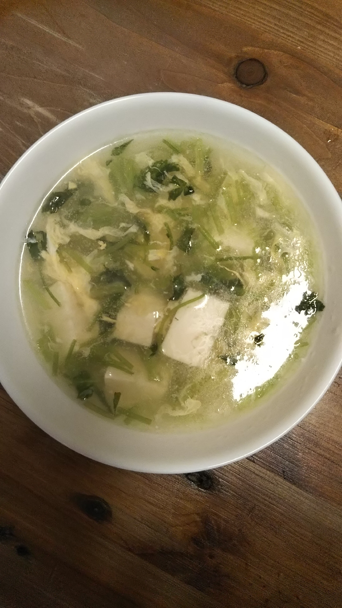 三つ葉とたまごのスープ