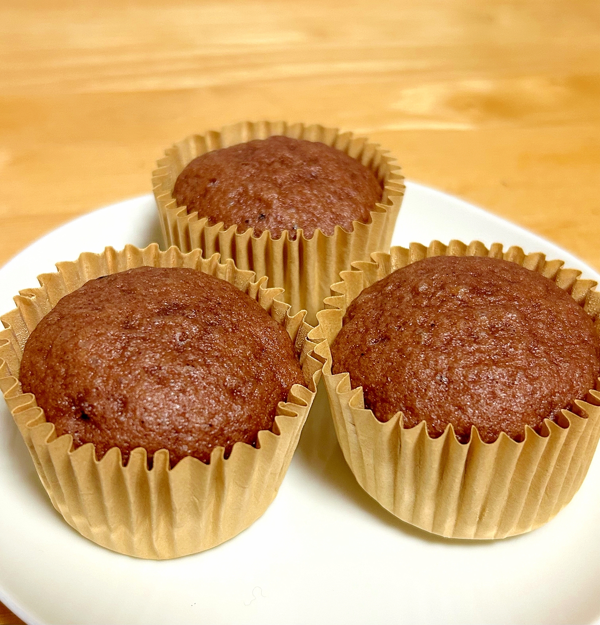 ヨーグルトココア蒸しカップケーキ♡