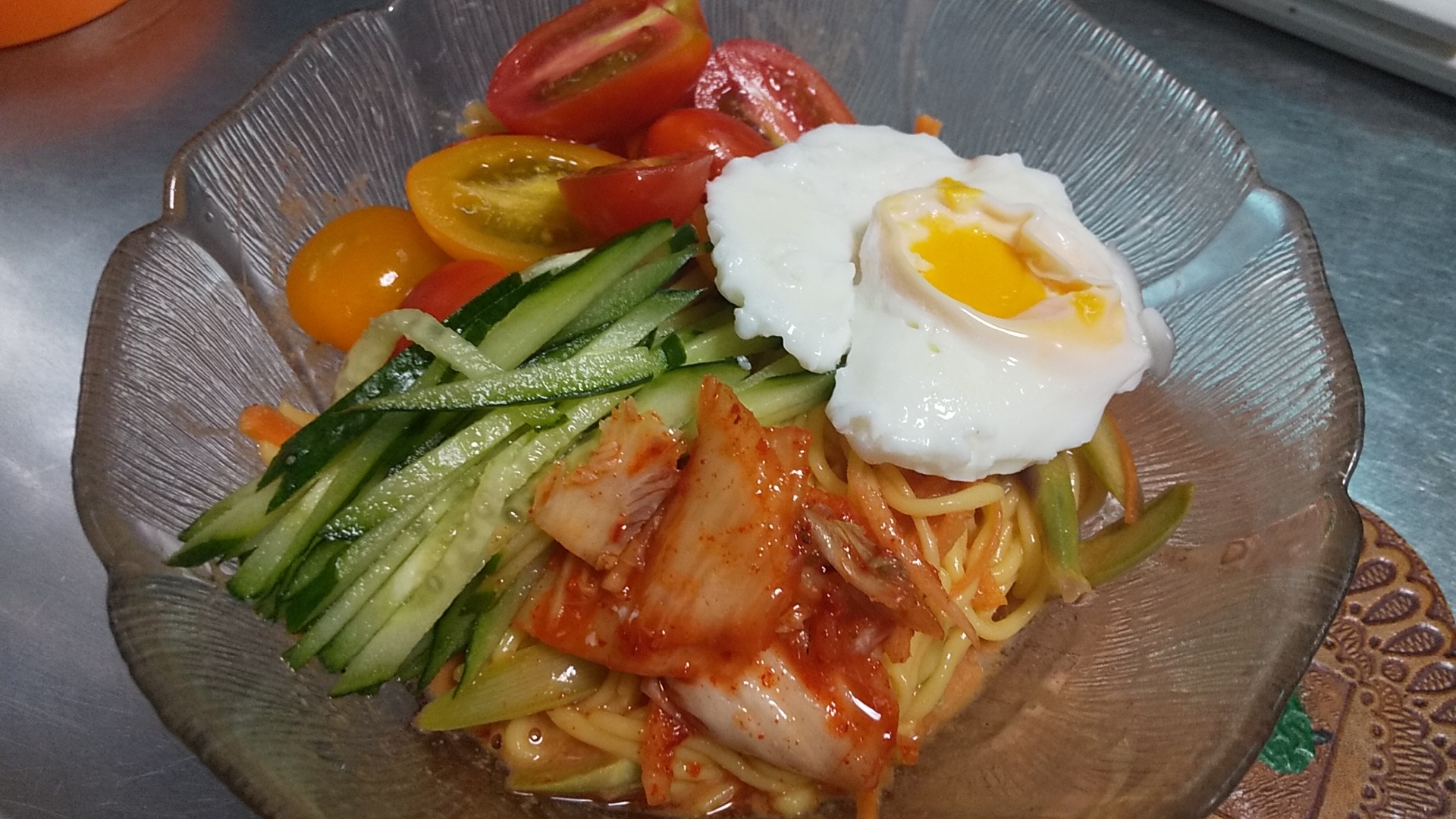 こってり味で満足★糖質0麺の野菜たっぷりビビン麺