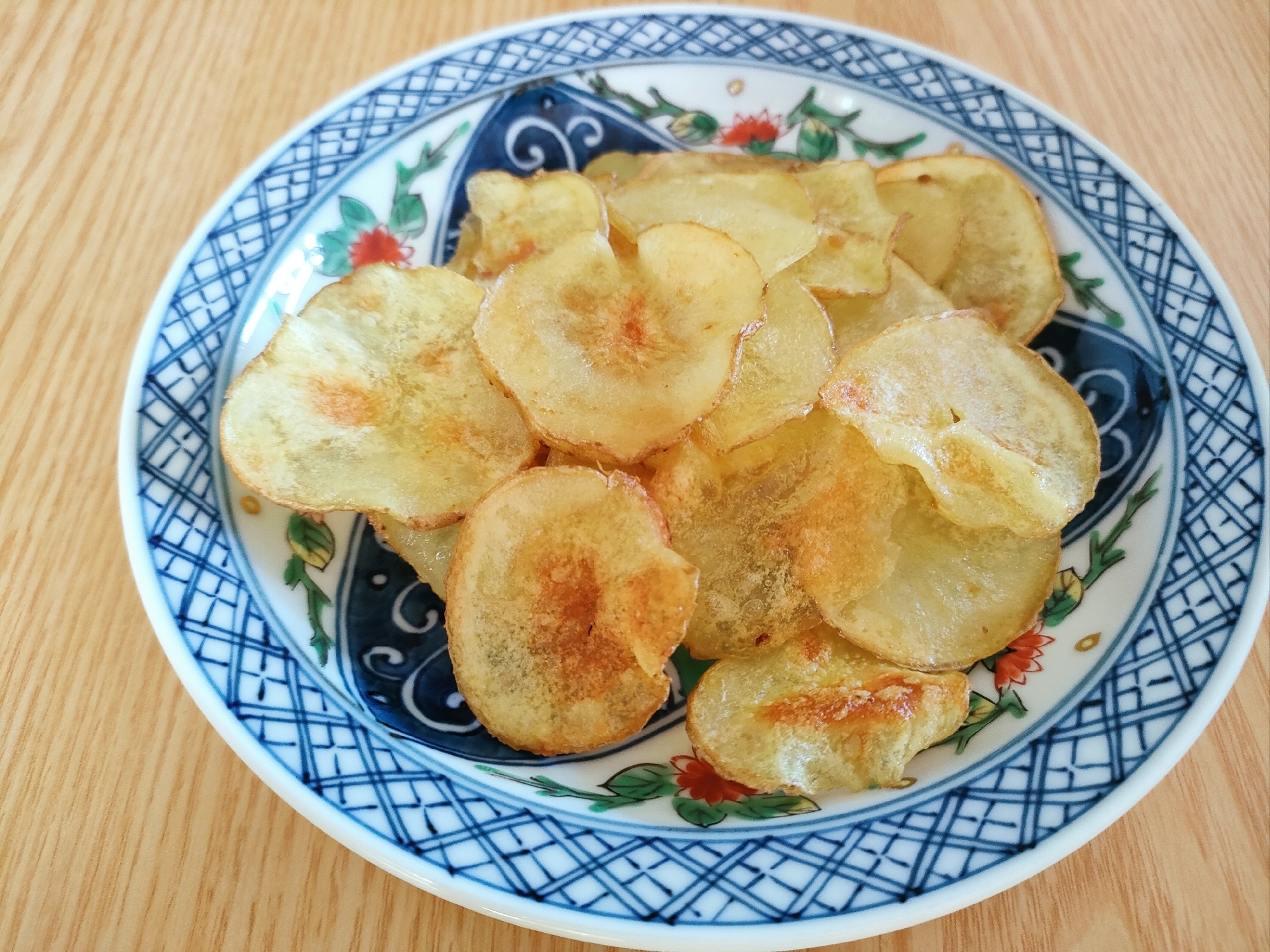 焼いて作る☆コンソメ味のポテトチップス