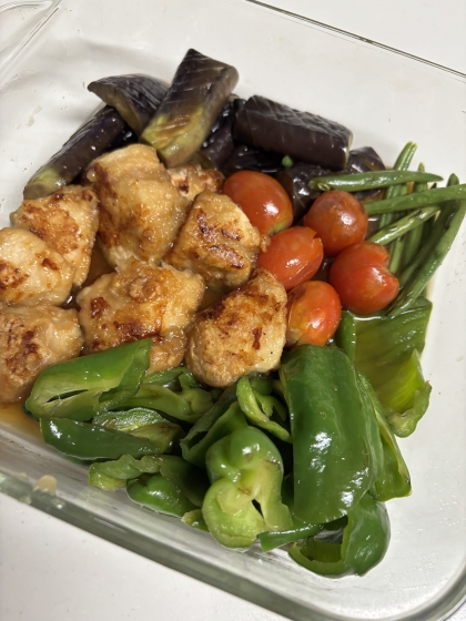 ごろごろ夏野菜の揚げ出し