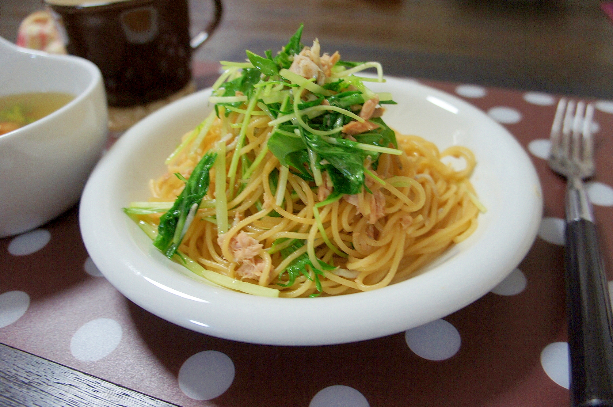 ツナとしらすのさっぱりスパゲッティ