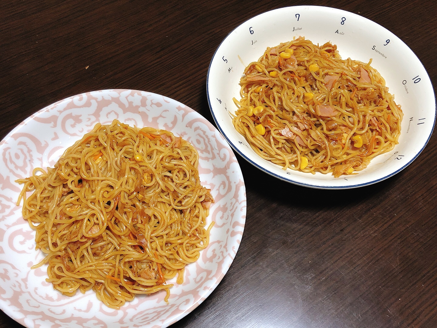 ベーコンとミックス野菜の焼きそば