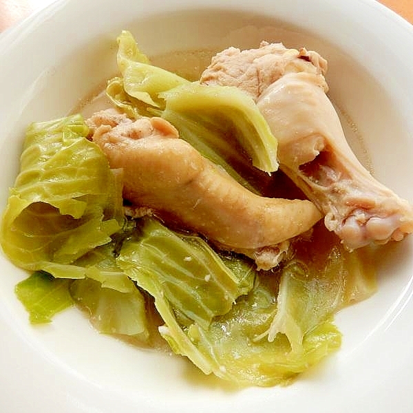 まな板なし！手羽元のスープ♪（生姜、にんにく等）