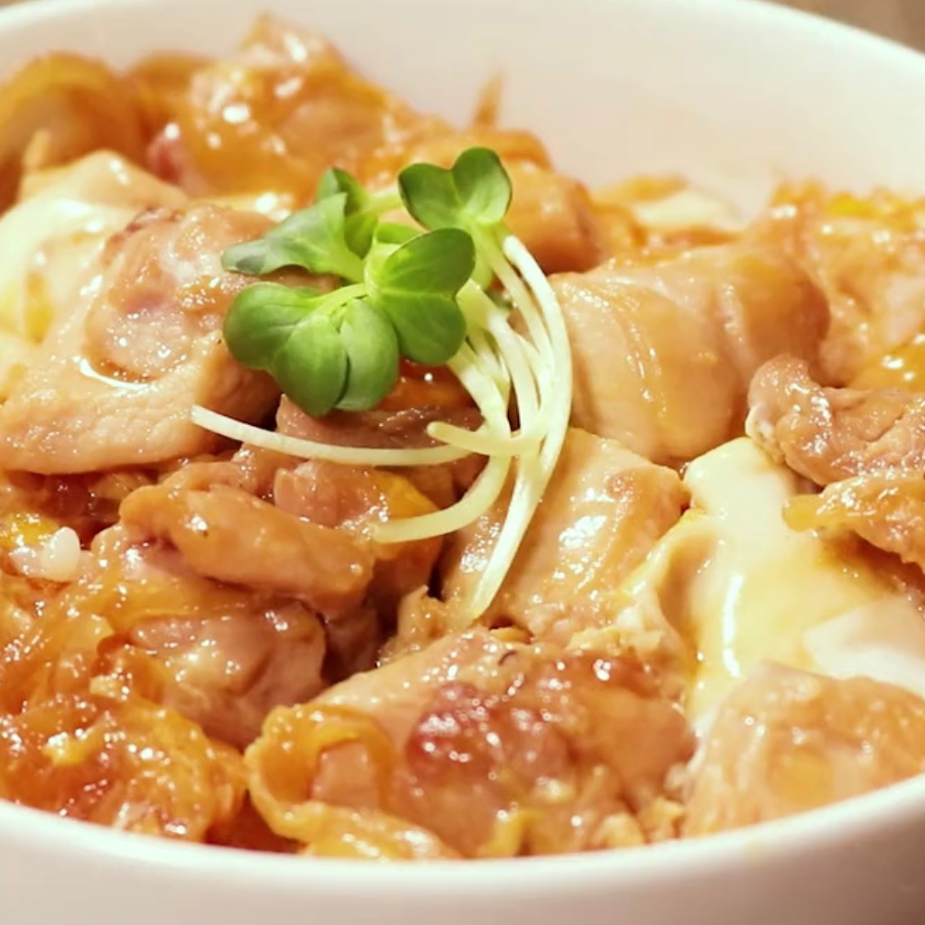 麺つゆで簡単親子丼