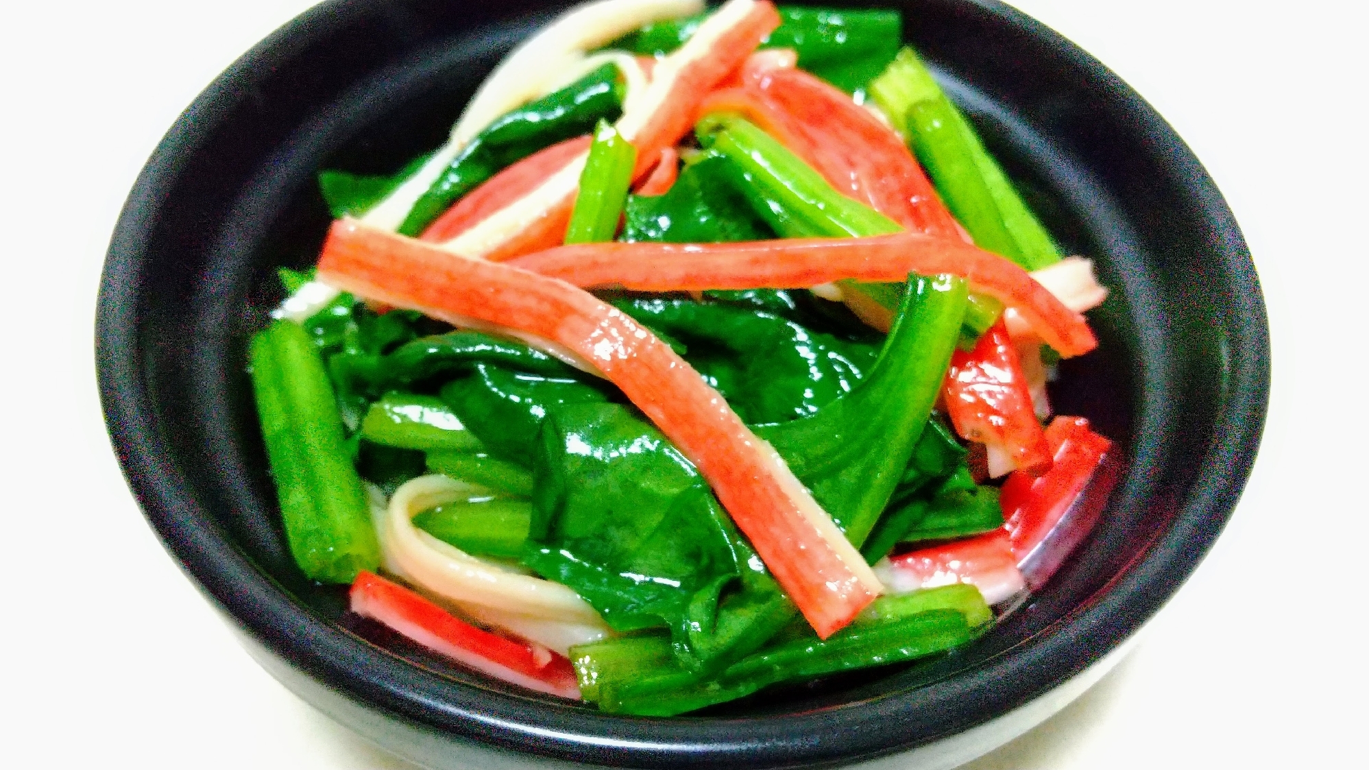カニカマほうれん草のナムル風