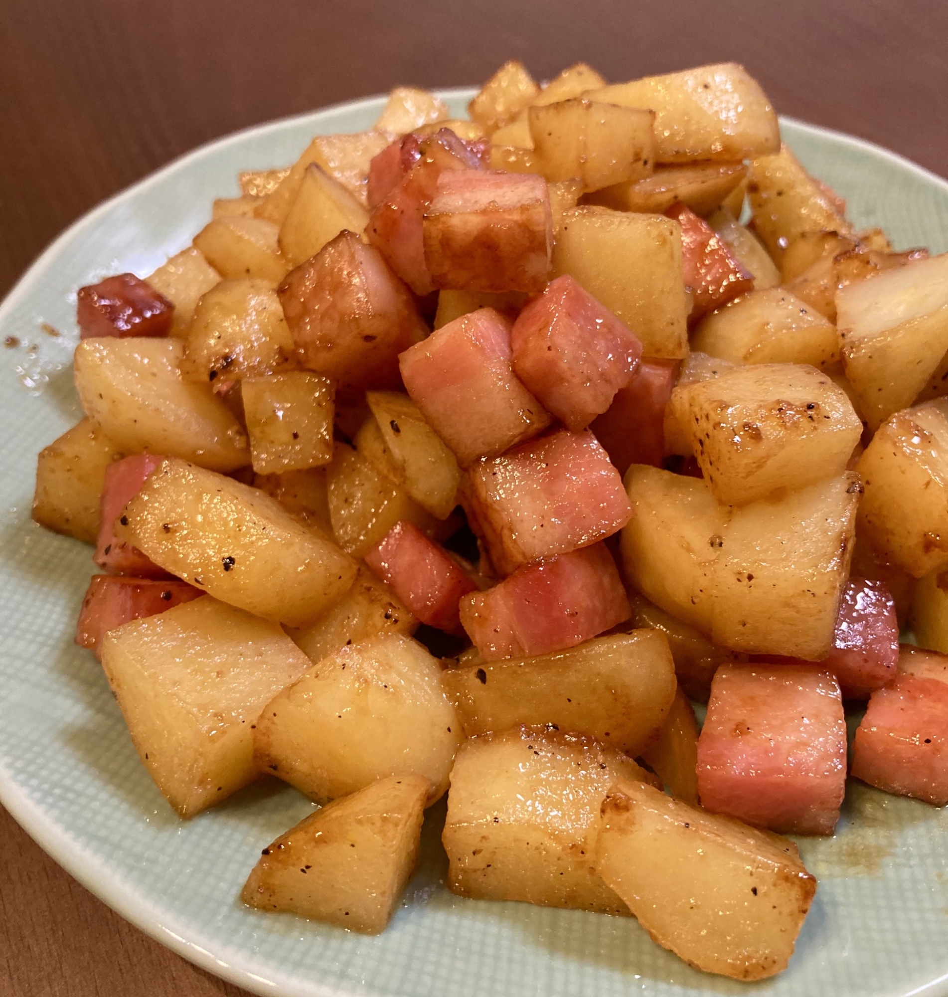 【ゴロゴロ】じゃがいもとベーコンの照り焼き