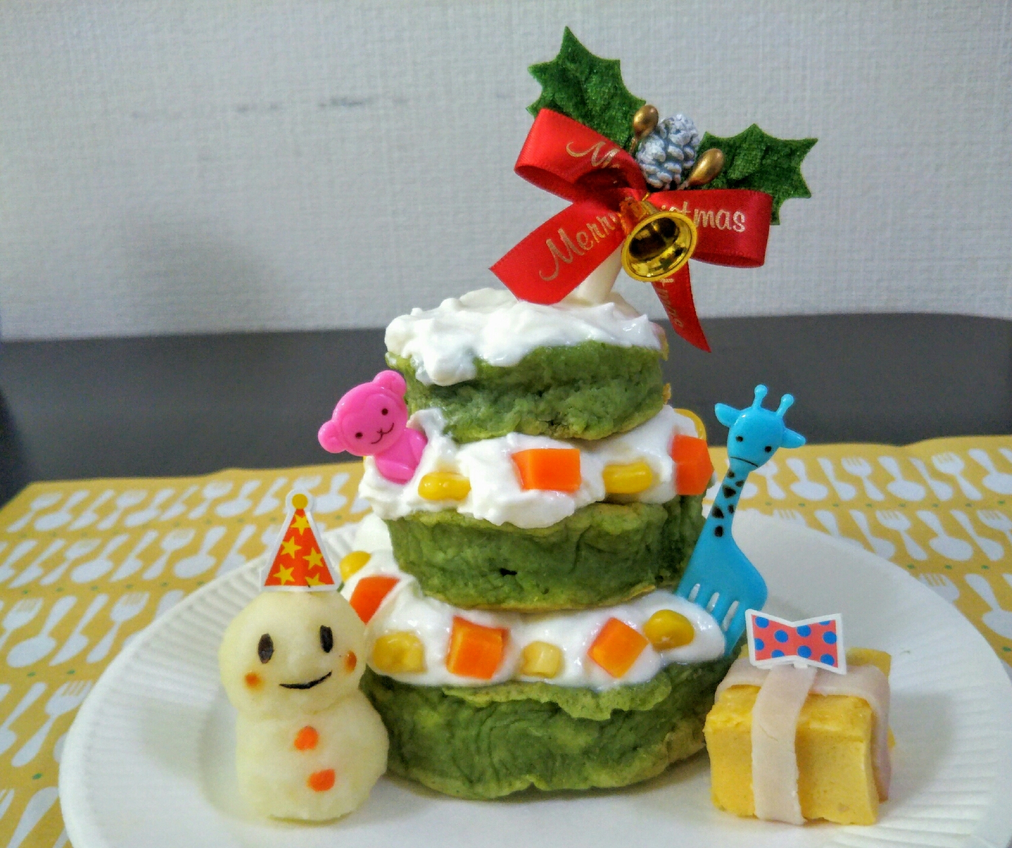 クリスマス♡ツリーケーキ♡1歳♡離乳食