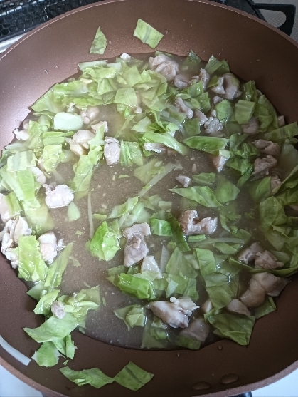 鶏むねとキャベツの中華丼