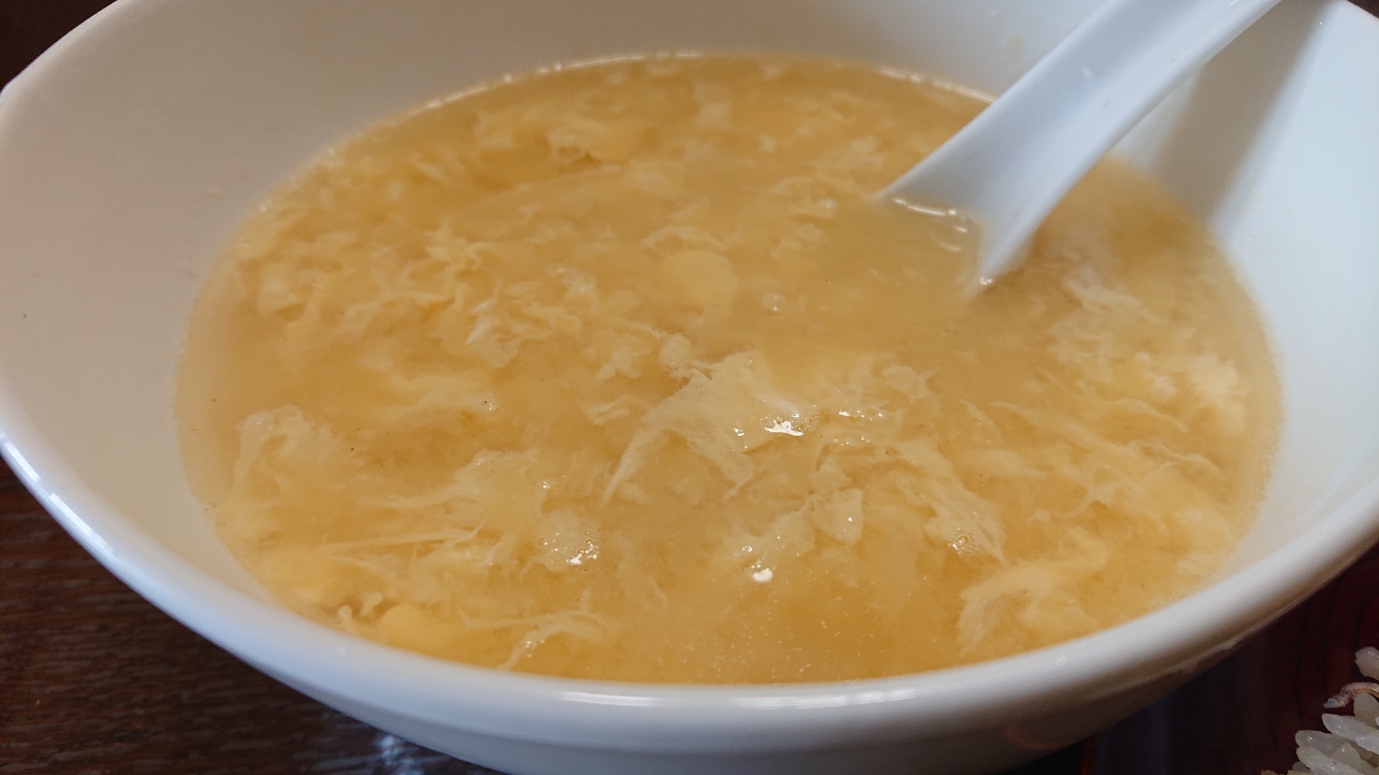 クリームコーンの中華スープ