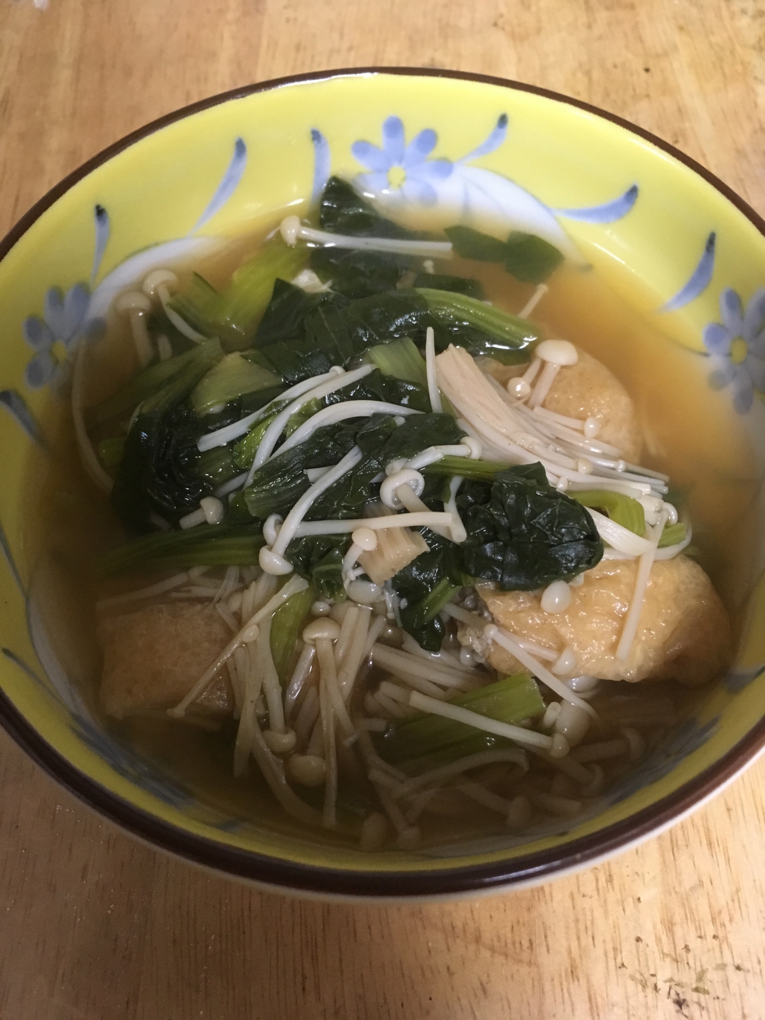 小松菜とエノキの煮物