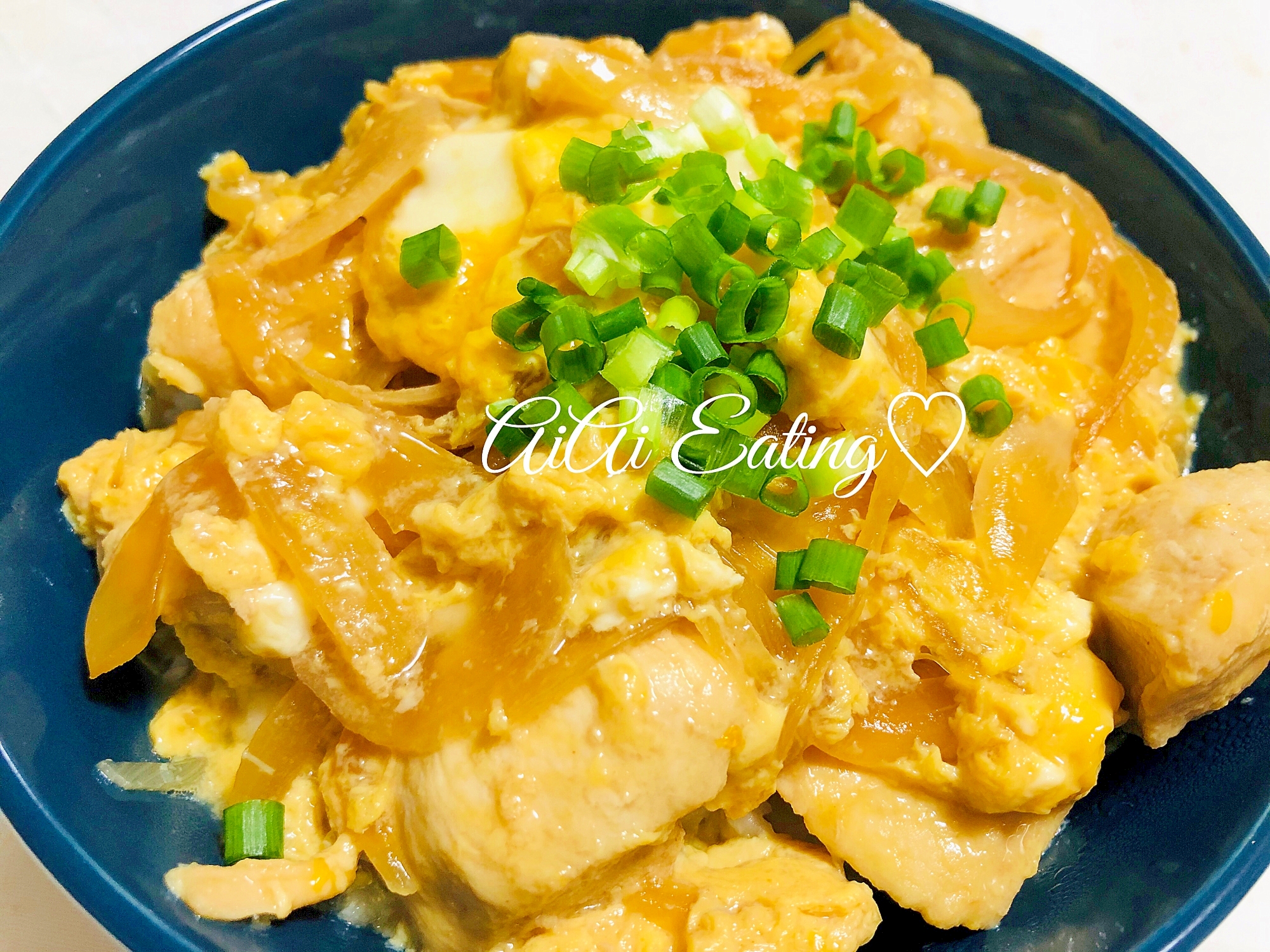 ♡フライパンで簡単♪ふんわりとろとろ卵の親子丼♡