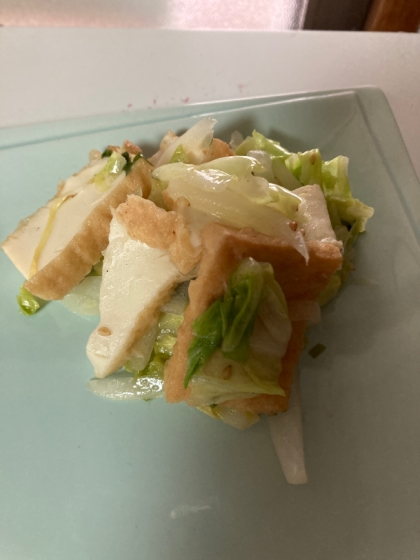 ♪厚揚げでボリュームアップ♡肉無し野菜炒め♪