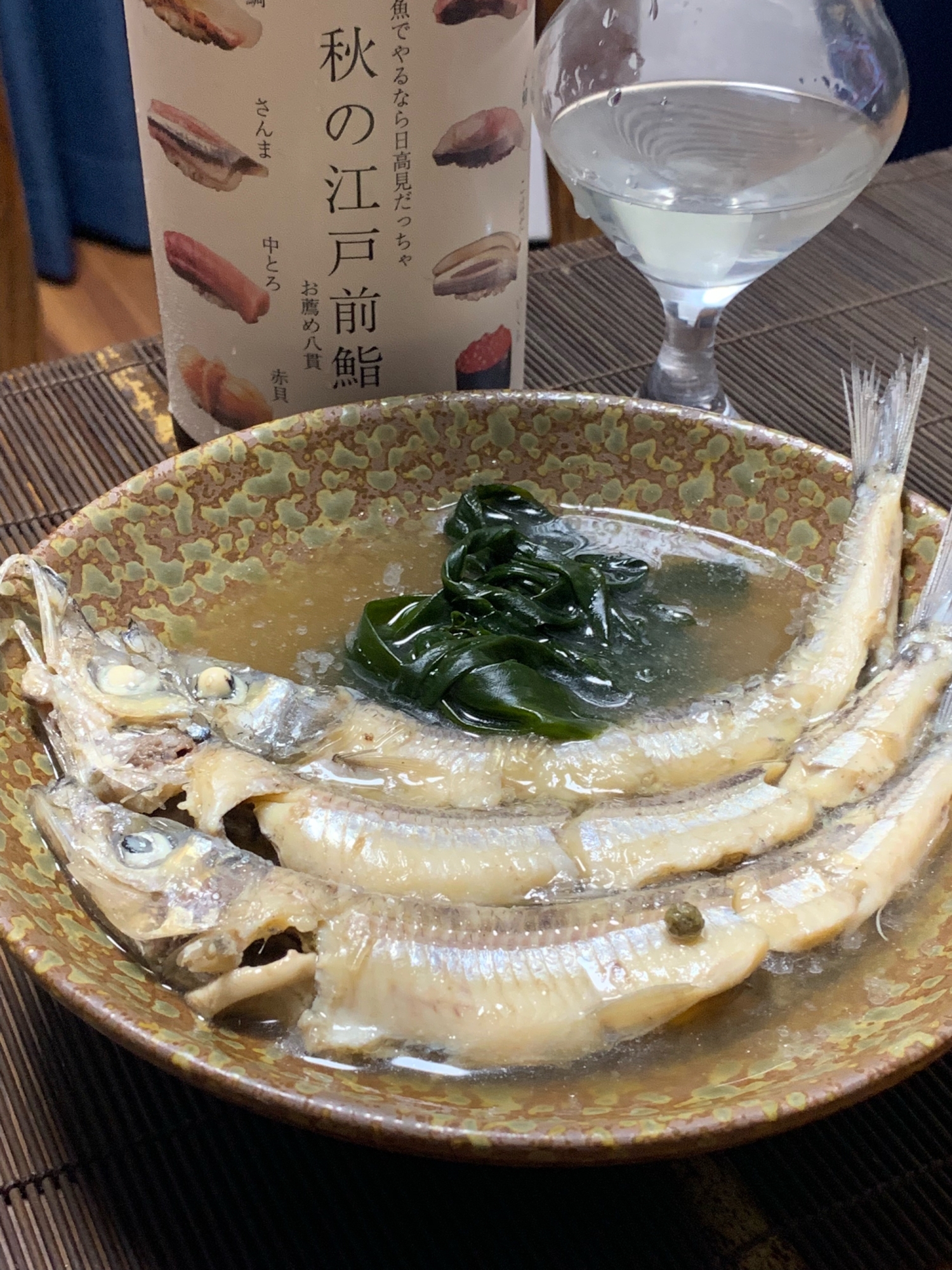 日本酒にご飯に、にぎすの山椒煮
