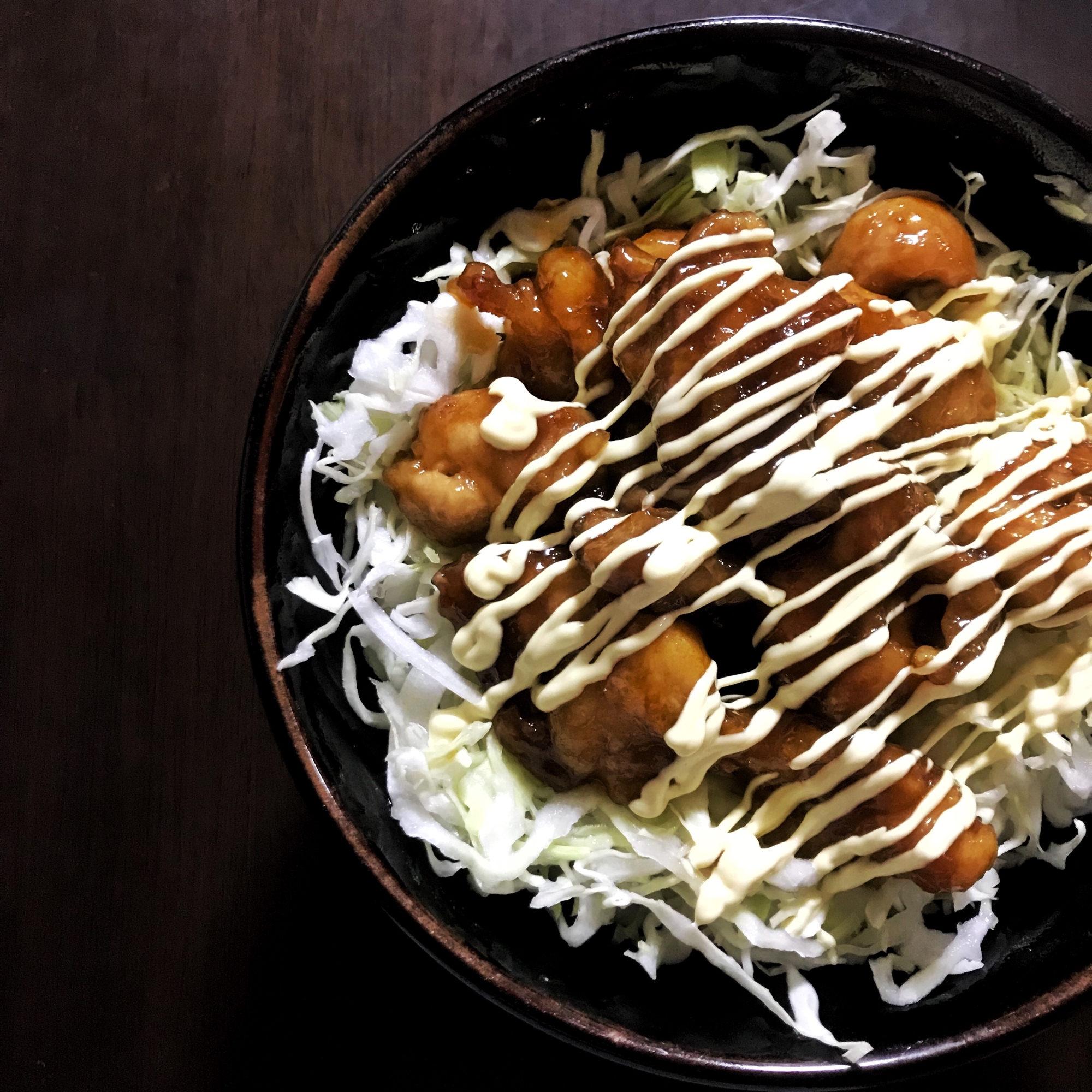 キャベツたっぷり☆鶏もも肉のオイスター丼