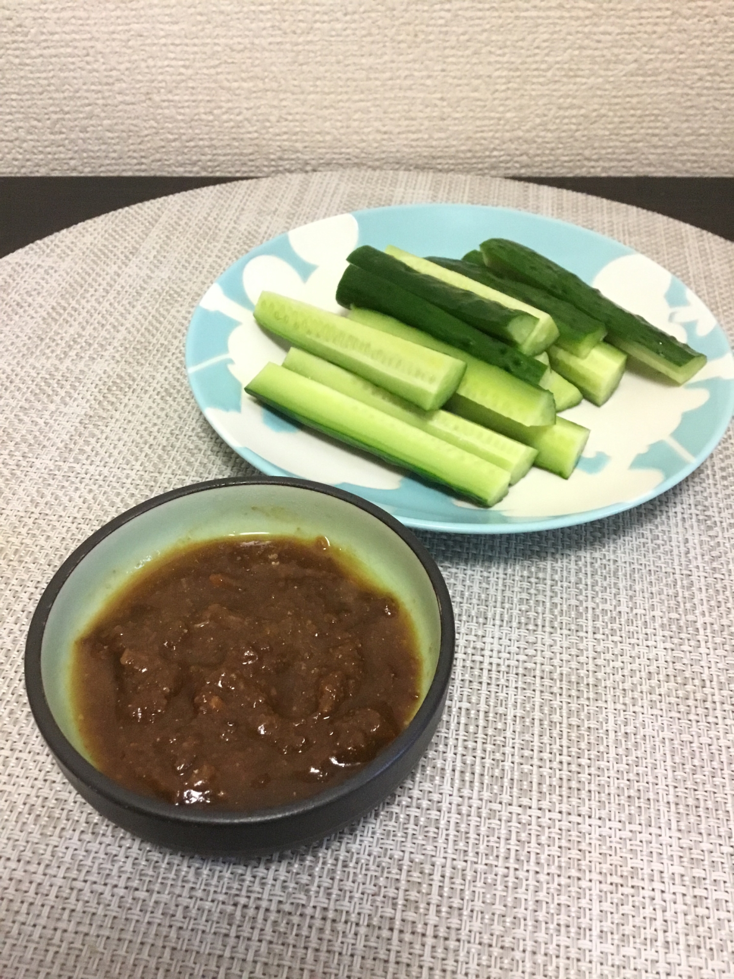 もろきゅう 甘めの味噌