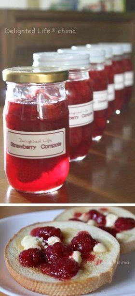 レンジで簡単☆イチゴジャム☆プリザーブ