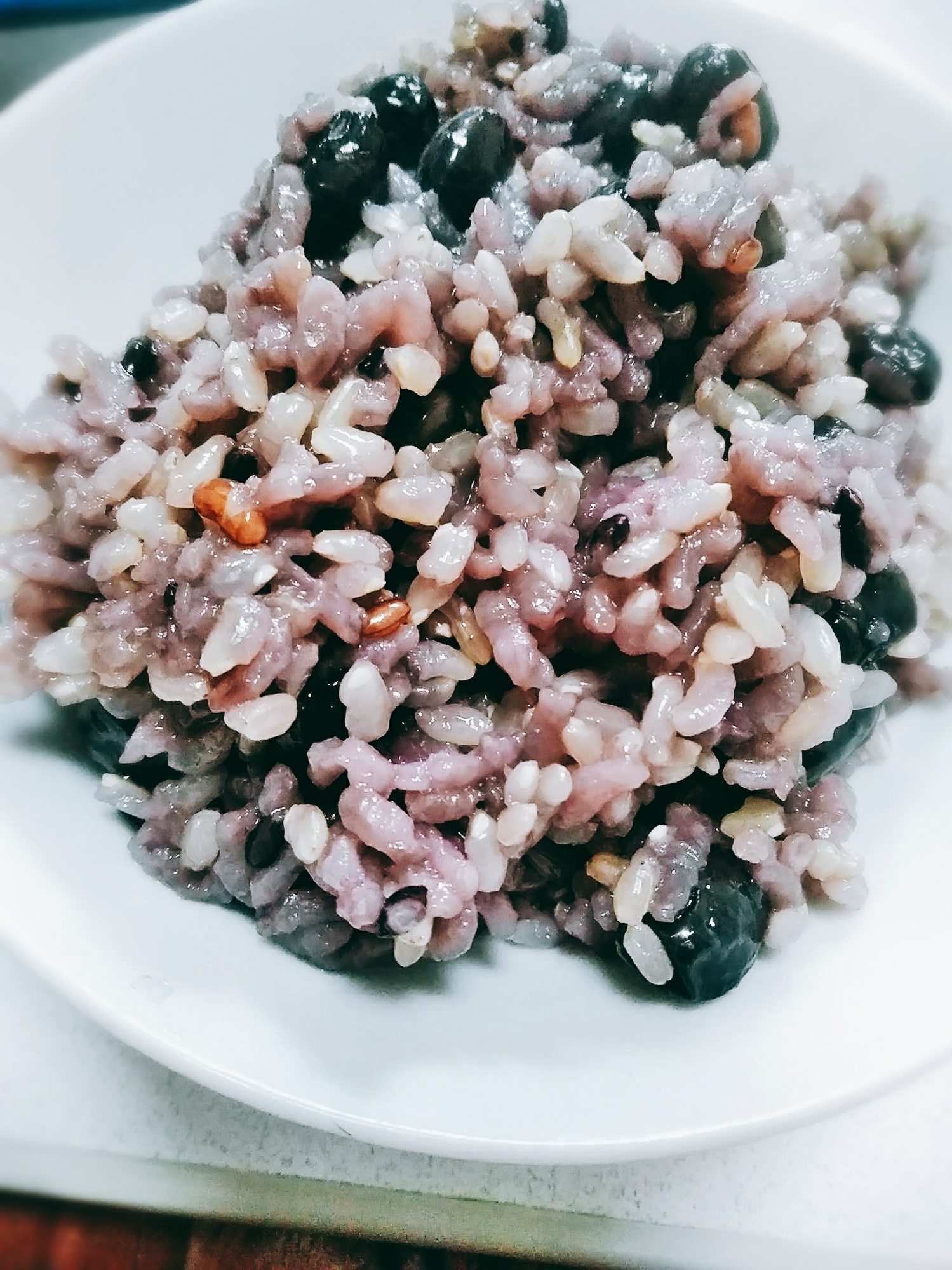 古代米と黒豆の炊き込みご飯