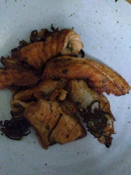 うすべったい生鮭の身あらの焼き方