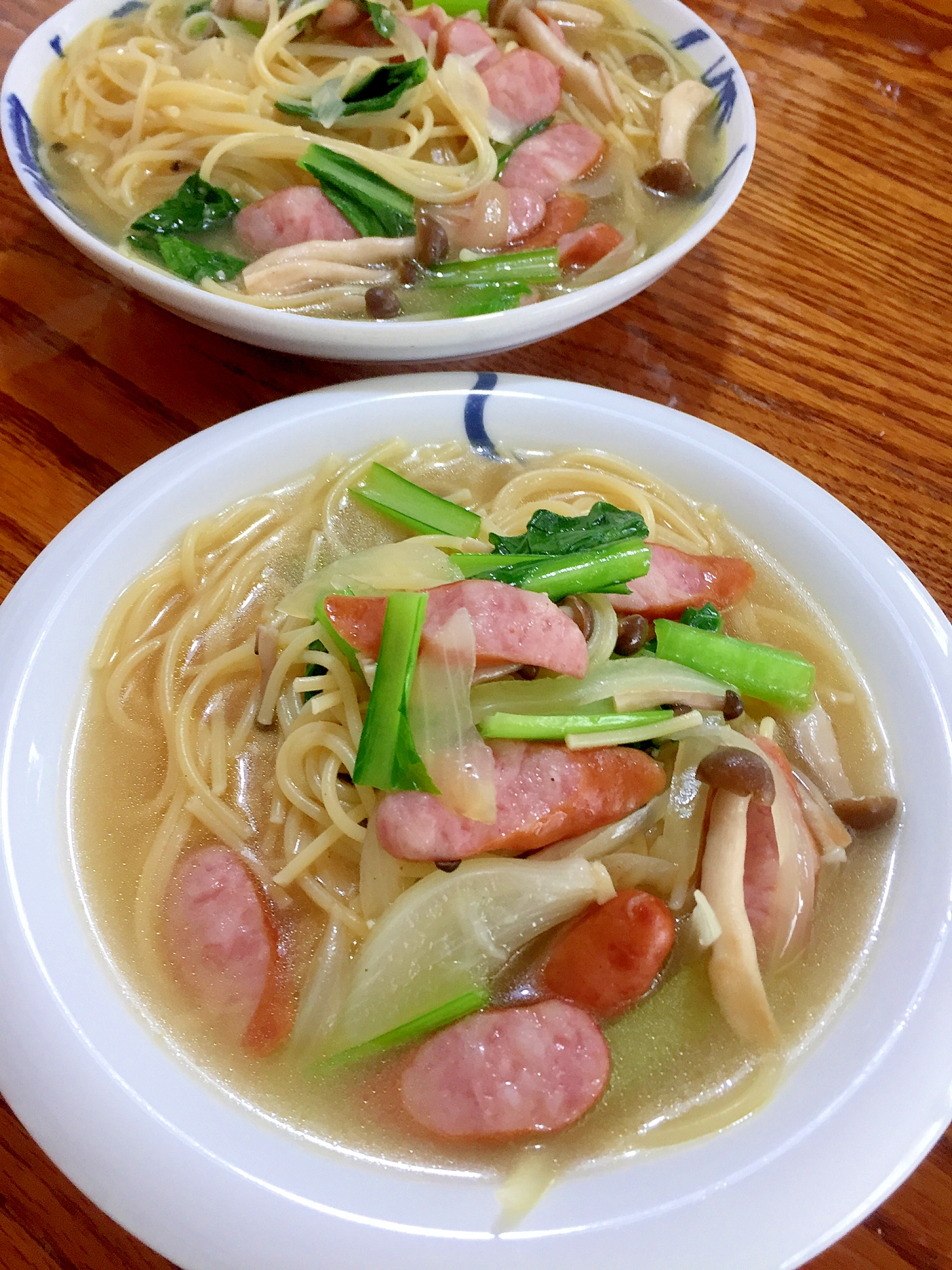 鍋ひとつ♪和風スープパスタ♪