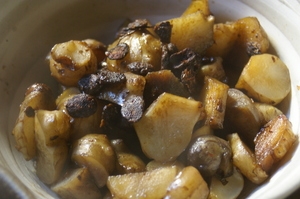 菊芋の醤油の実煮