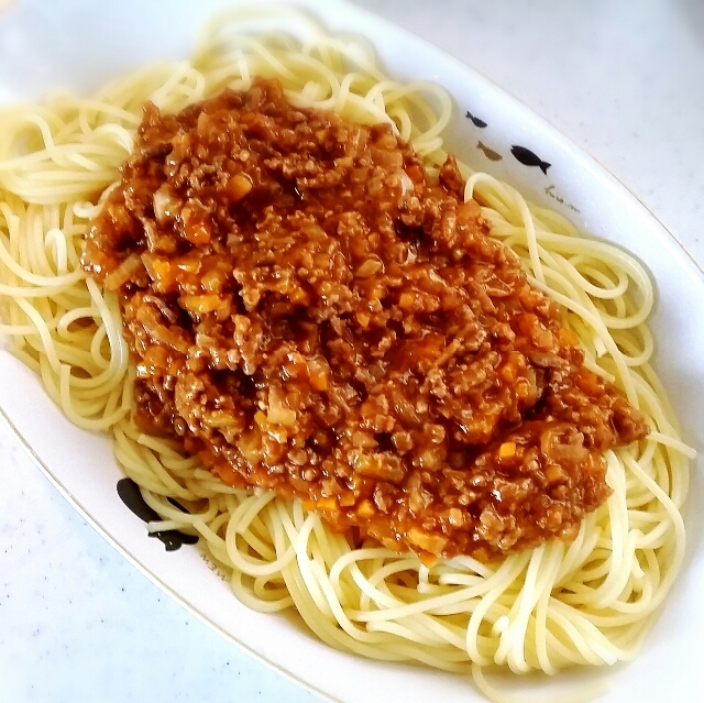 ミートソースパスタ