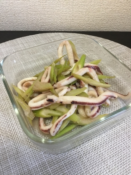 イカとセロリのナンプラー炒め