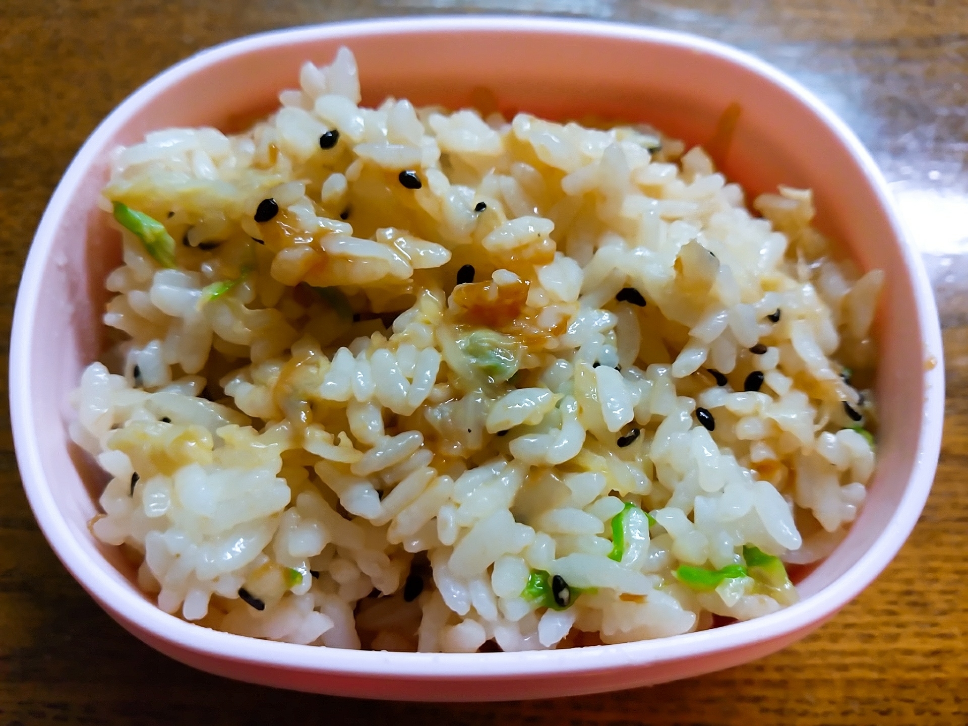 白菜の鯛味噌炒めご飯