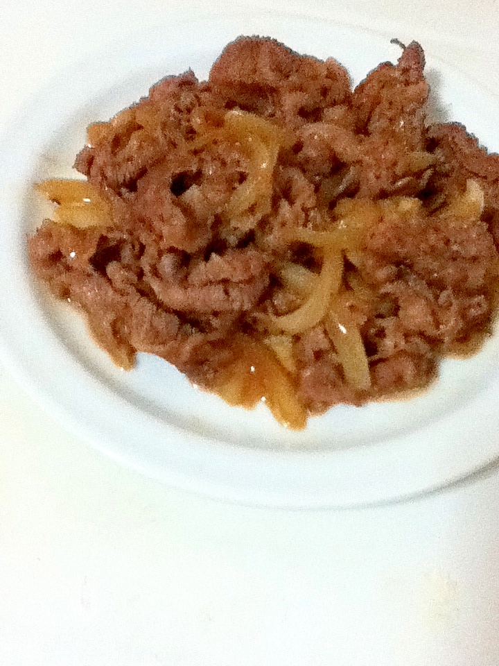 牛肉と玉ねぎの生姜炒め