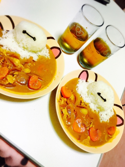 丸ごとバナナ入り野菜煮込みカレー