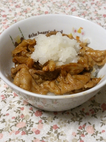 おろしポークチャップ丼