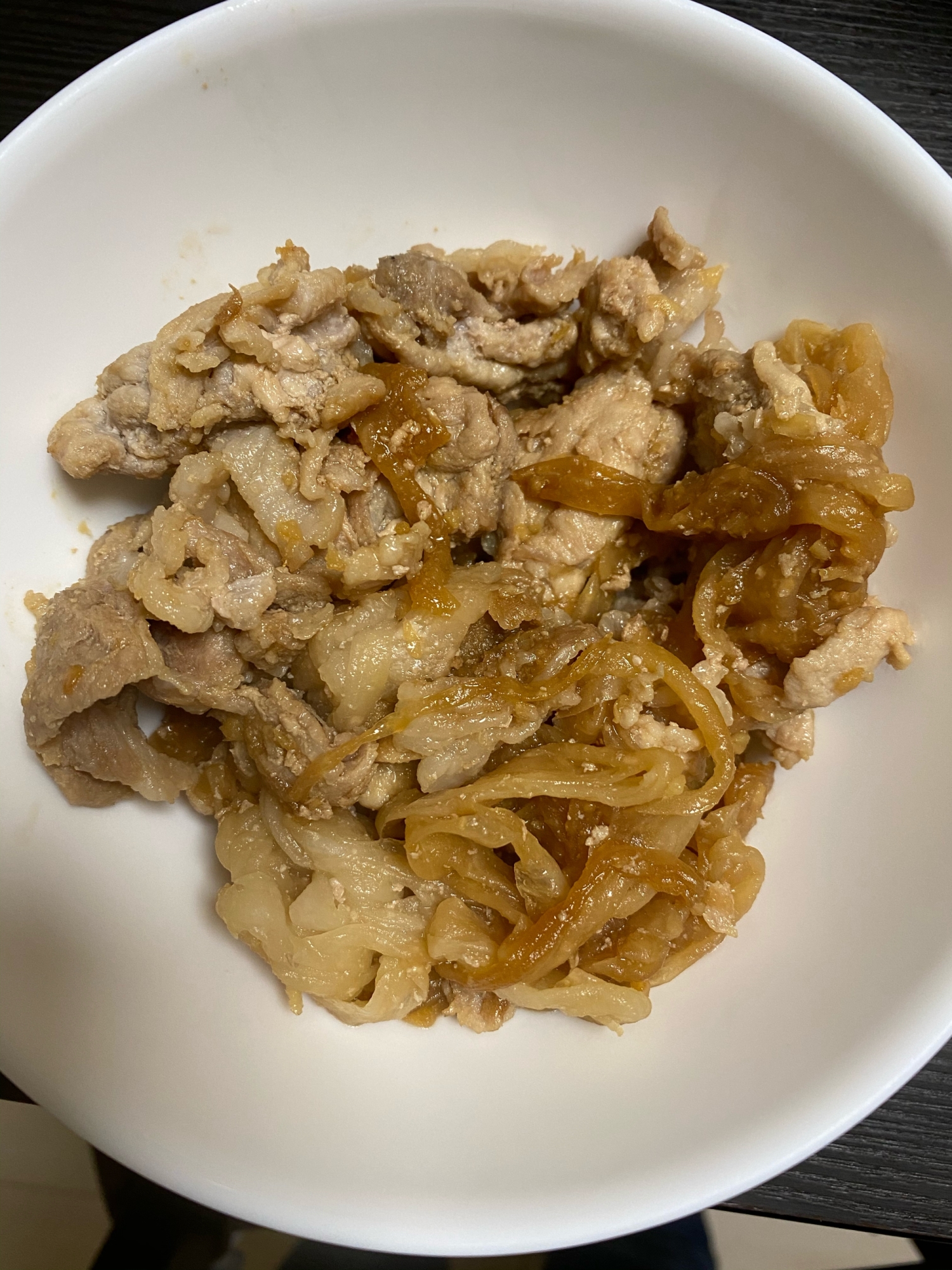 大根の豚細切れ肉炒め