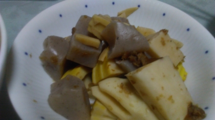 味付け麺つゆまかせ 筍とこんにゃくの煮物