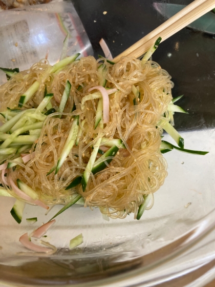 レンジで出来る春雨サラダ