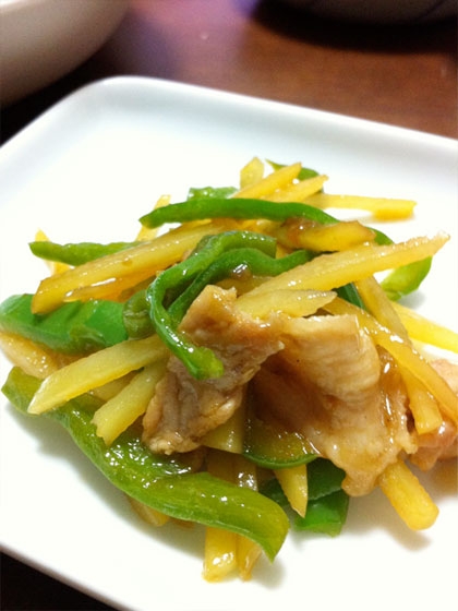 ジャガイモで！美味しくいただきました。
今度はタケノコで作ってみます。