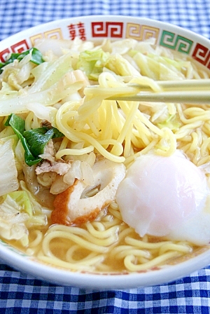 ラーメンスープでお手軽に。チャンポン麺