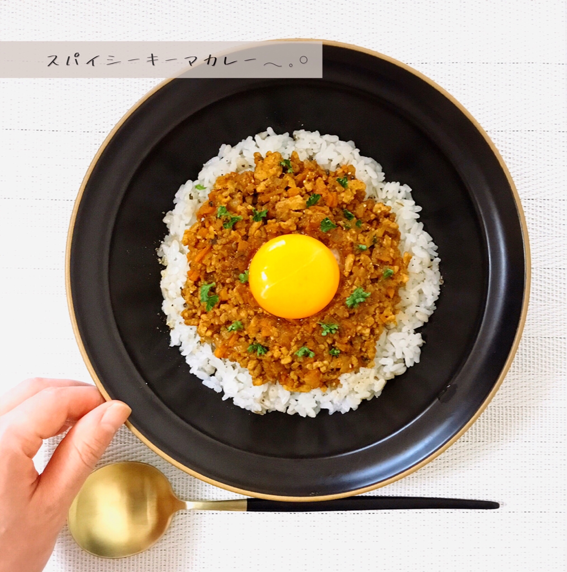 ＊スパイシーキーマカレー＊