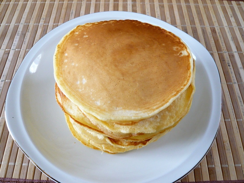 缶詰めシロップでパンケーキ