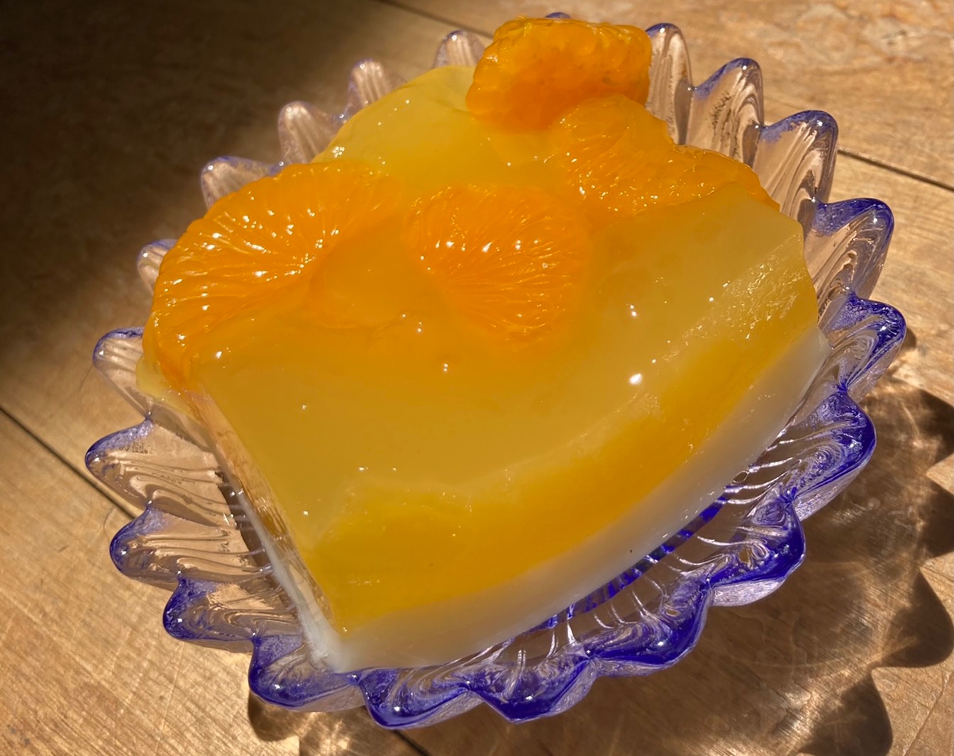 オレンジジュースとミルクの二層ゼリー レシピ 作り方 By 葉月 楽天レシピ