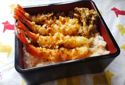えび天丼＊とろみめんつゆでさらに美味しく！