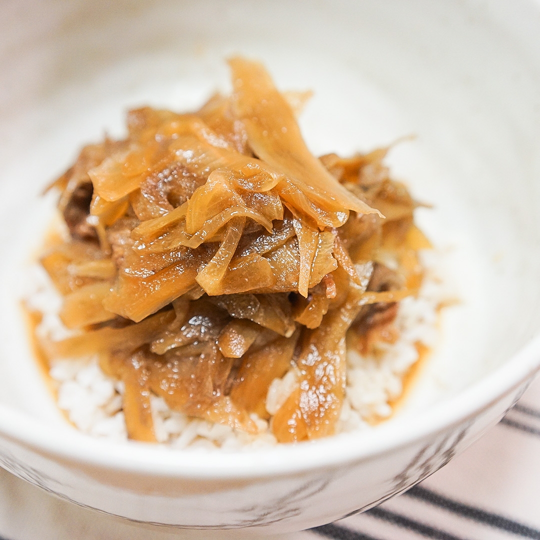 冷凍にも★ごぼうでカサまし！我が家のごぼう牛丼