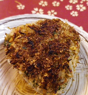 大葉じゃこの焼き醤油おにぎり