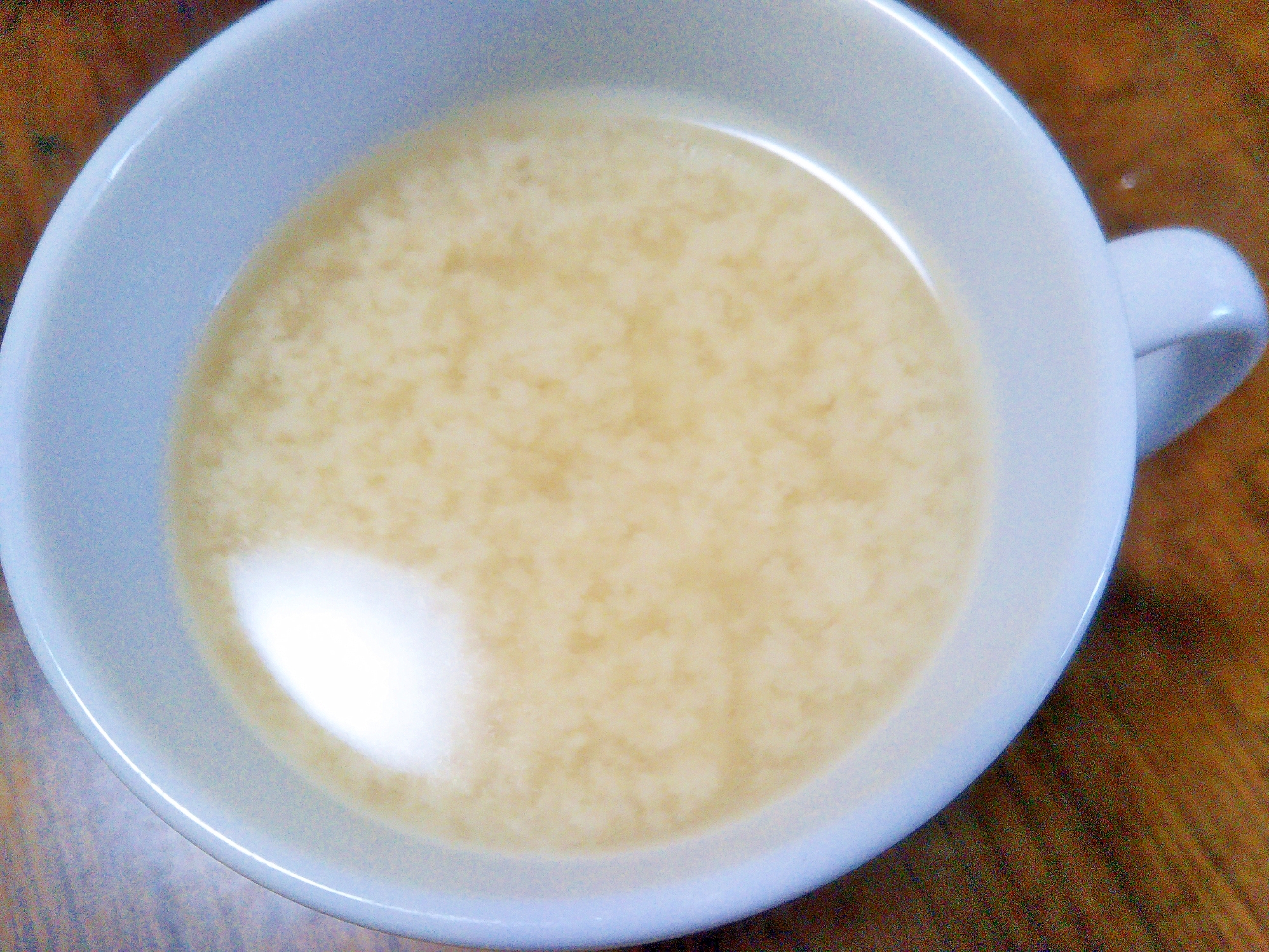 朝食に☆豆乳味噌スープ