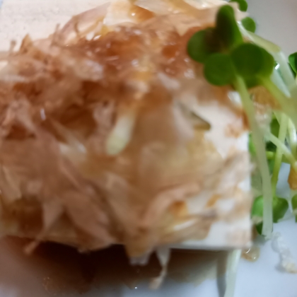 ピリ辛おつまみᕷ* 茗荷と貝割れ大根の冷奴ꕤ୭*