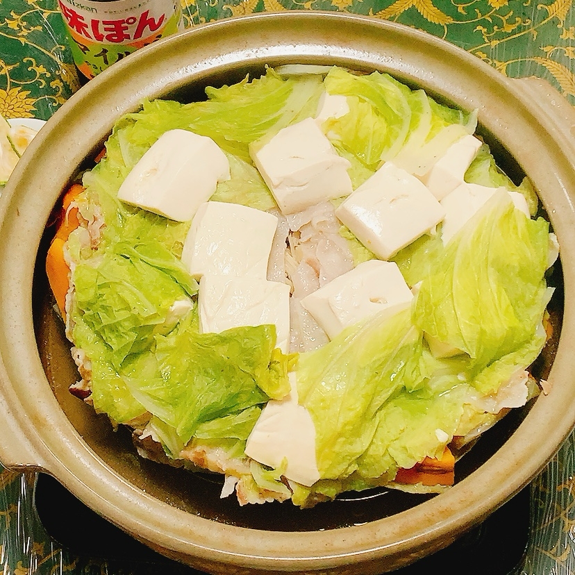 野菜蒸しෆ˚*（豚肉、鯛入り） ✧˖°タジン鍋風